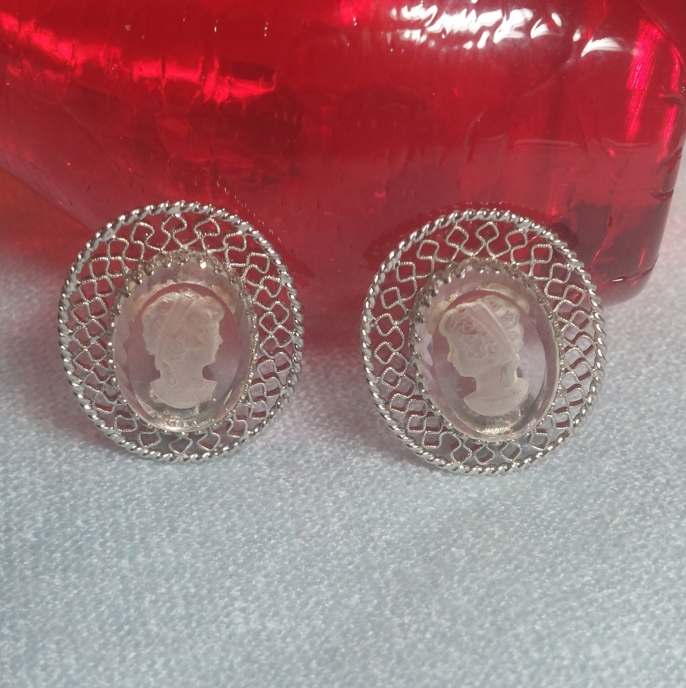 Whiting & Davis Taglio Clip Earrings